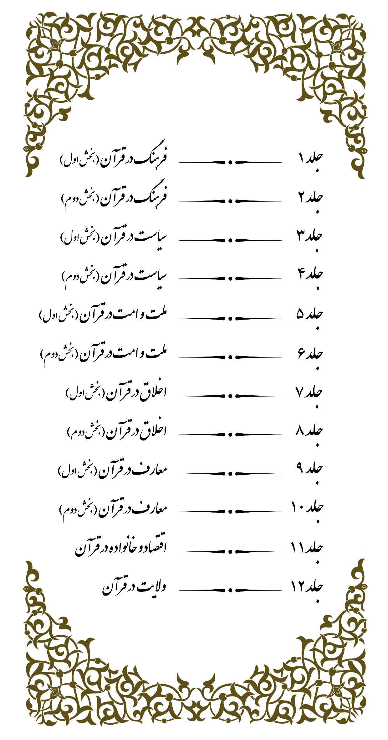 دوره 12جلدی منظومه قرآنی